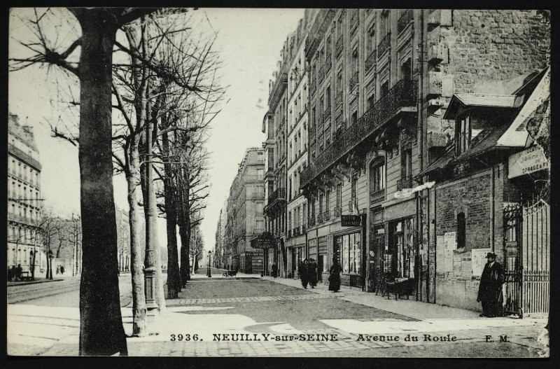Carte postale ancienne Avenue du Roule à Neuilly-sur-Seine