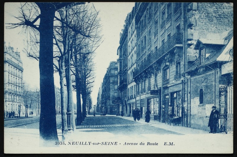 Carte postale ancienne Avenue du Roule à Neuilly-sur-Seine