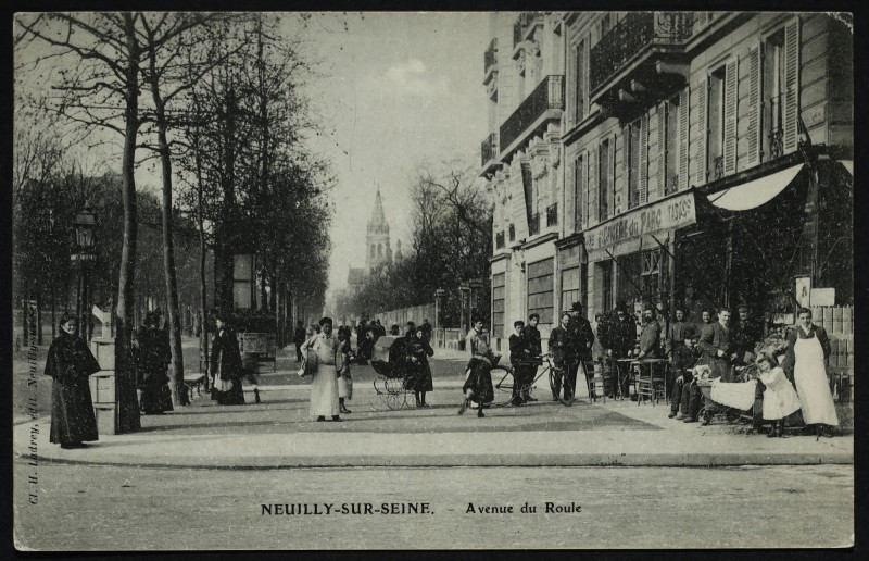 Carte postale ancienne Avenue du Roule à Neuilly-sur-Seine