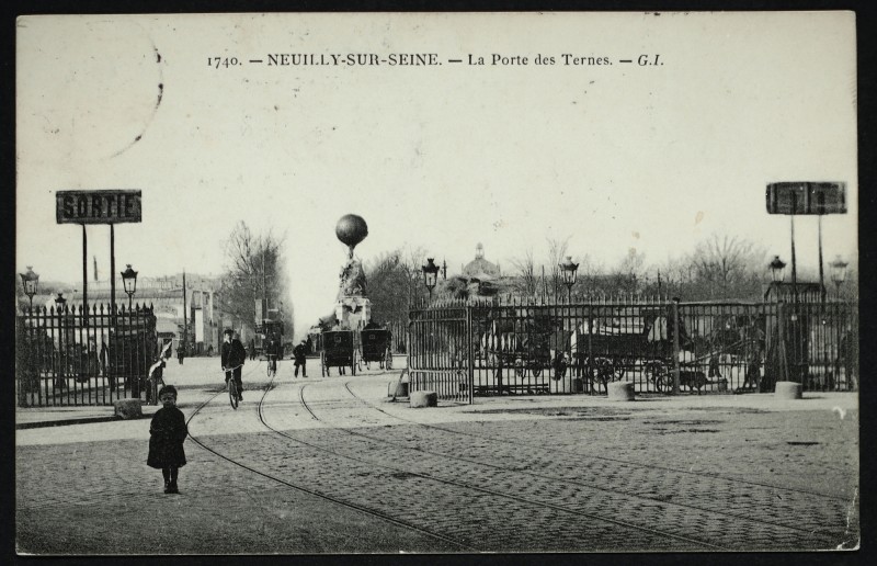 Carte postale ancienne La Porte des Ternes à Paris 17e