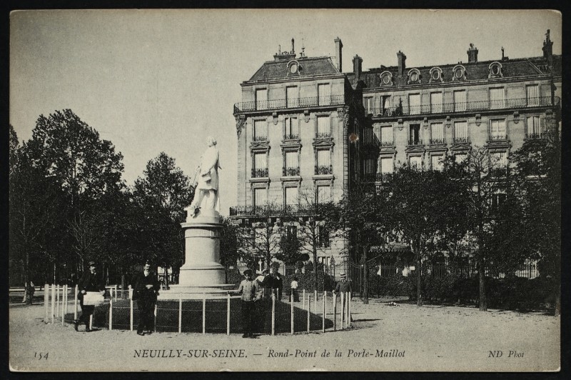 Carte postale ancienne Rond-Point de la Porte-Maillot à Paris 17e