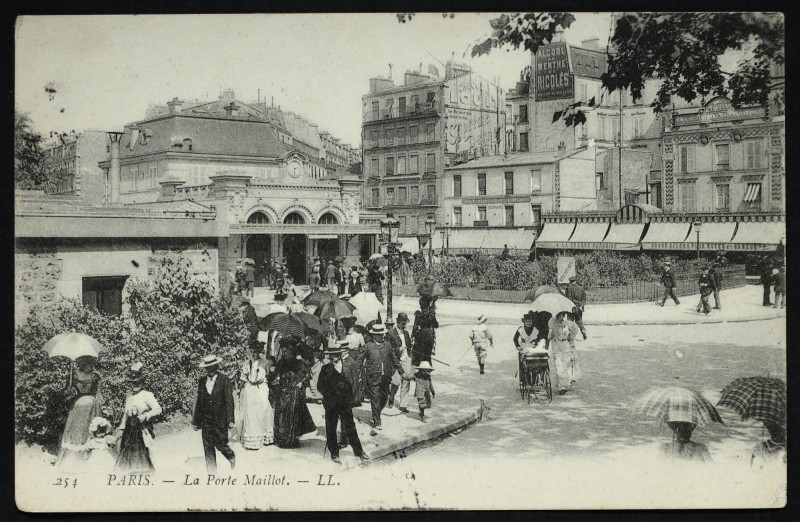 Carte postale ancienne La Porte Maillot à Paris 17e