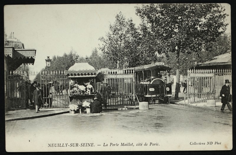 Carte postale ancienne La Porte Maillot, côté de Paris à Paris 16e