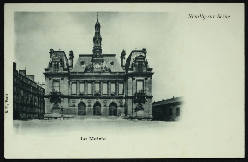 Carte postale ancienne Hôtel de Ville à Neuilly-sur-Seine