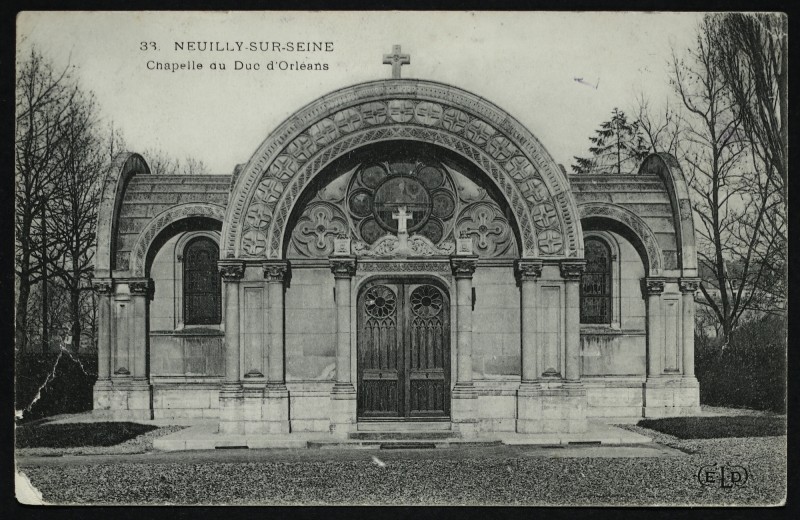 Carte postale ancienne Chapelle du Duc d'Orléans à Paris 17e