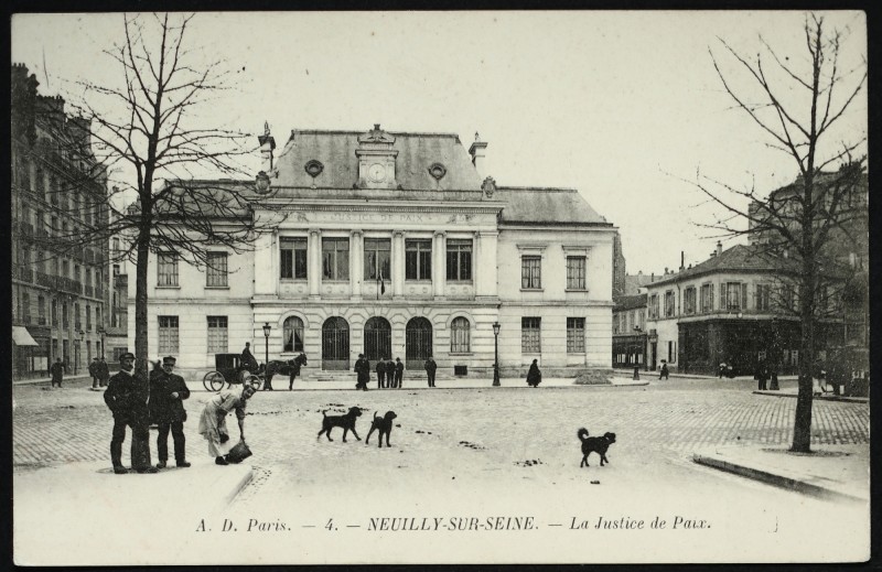 Carte postale ancienne La Justice de Paix à Neuilly-sur-Seine