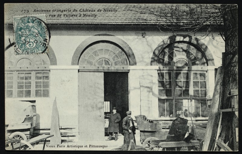 Carte postale ancienne Ancienne orangerie du Château de Neuilly à Neuilly-sur-Seine