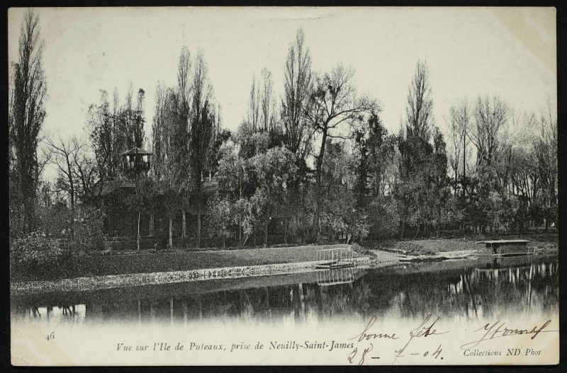 Carte postale ancienne Vue sur l'Ile de Puteaux, prise de Neuilly-Saint-james à Neuilly-sur-Seine