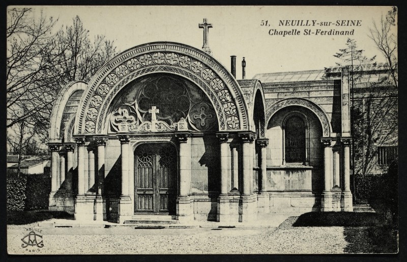 Carte postale ancienne Chapelle Saint-Ferdinand à Paris 17e