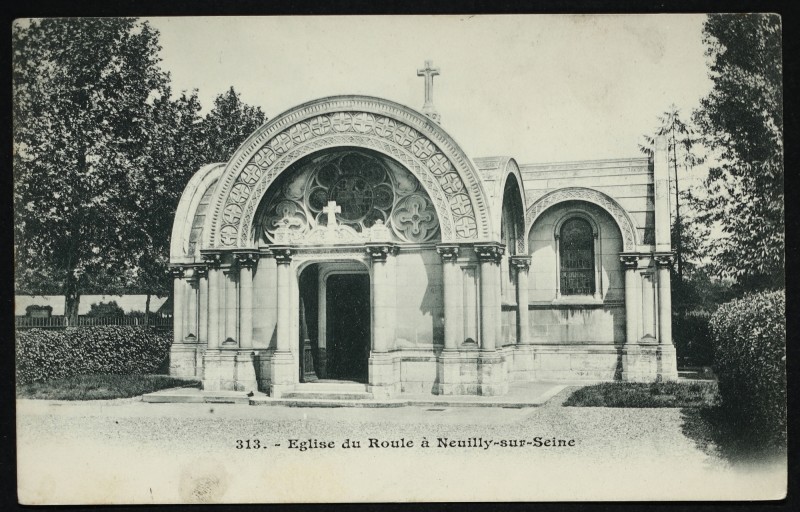 Carte postale ancienne Eglise du Roule à Neuilly-sur-Seine à Paris 17e