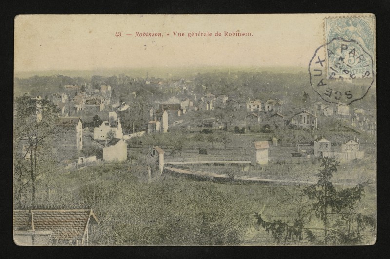 Carte postale ancienne Vue Générale de Robinson au Plessis-Robinson
