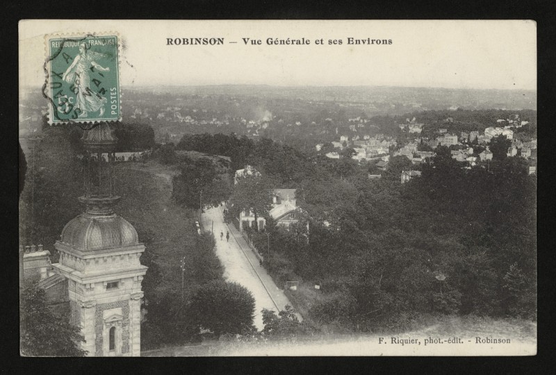 Carte postale ancienne Robinson - Vue Générale et ses Environs au Plessis-Robinson