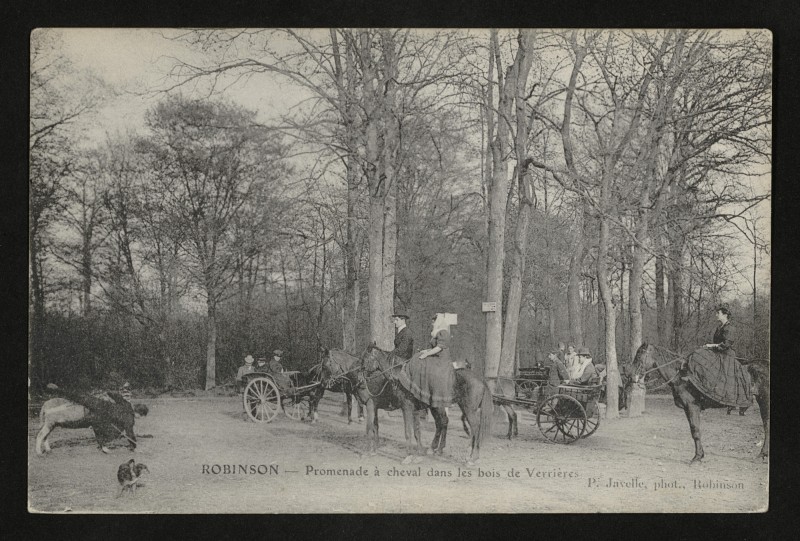 Carte postale ancienne Robinson - Une Ferme dans les bois de Verrières au Plessis-Robinson