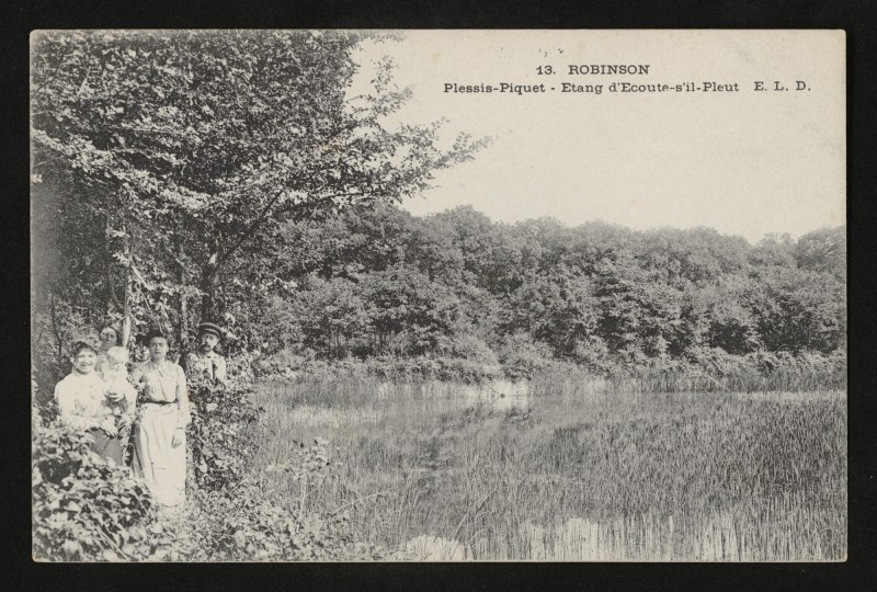 Carte postale ancienne Robinson - Etang d'Ecoute-s'il-Pleut au Plessis-Robinson