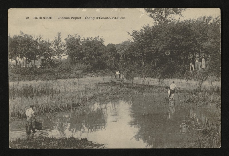 Carte postale ancienne Robinson - Etang d'Ecoute-s'il-Pleut au Plessis-Robinson