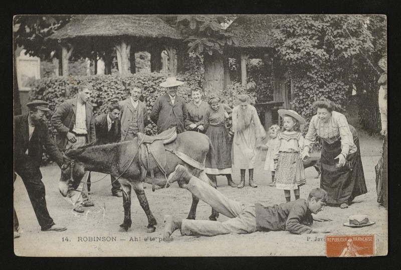 Carte postale ancienne Robinson - Ah ! c'te pelle au Plessis-Robinson