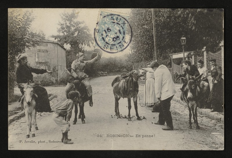Carte postale ancienne Robinson - En panne ! au Plessis-Robinson