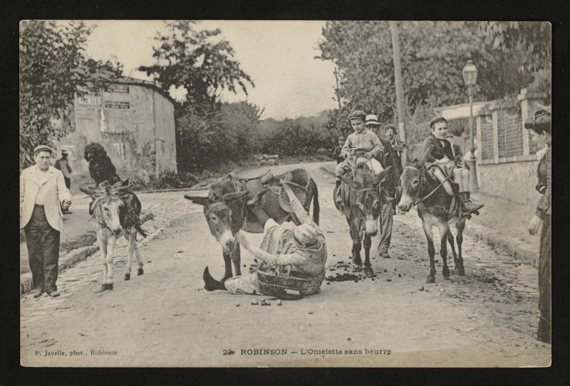 Carte postale ancienne Robinson - L'Omelette sans beurre au Plessis-Robinson