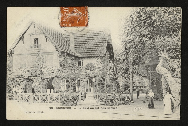 Carte postale ancienne Robinson - Le restaurant des Roches au Plessis-Robinson