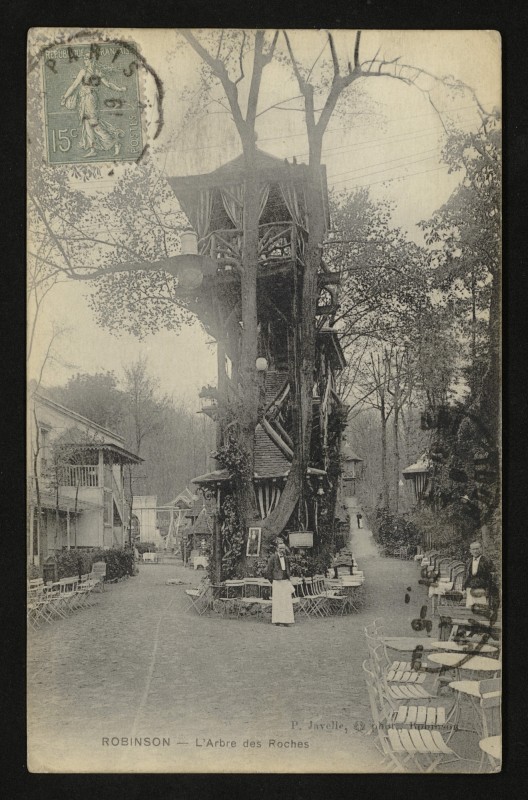 Carte postale ancienne Robinson - l'Arbre des Roches au Plessis-Robinson