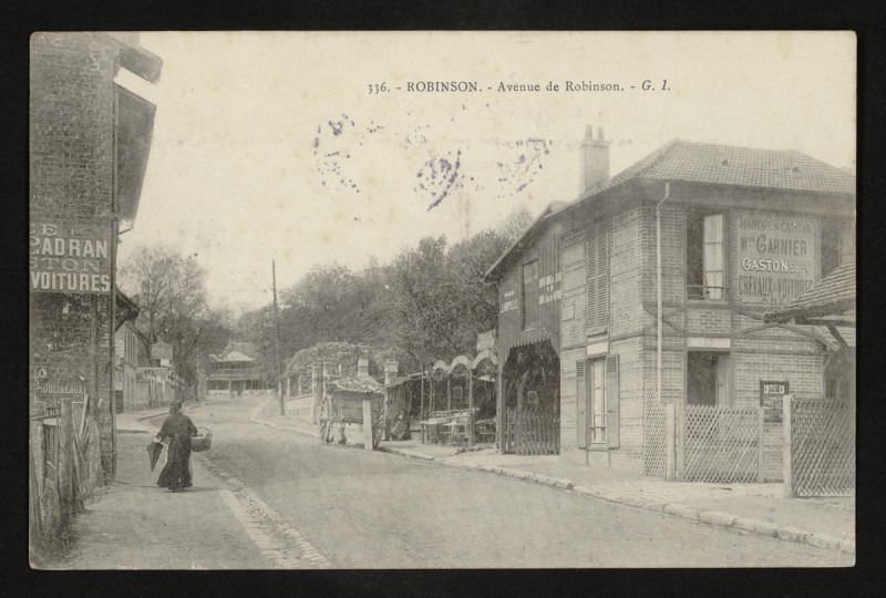 Carte postale ancienne Avenue de Robinson au Plessis-Robinson