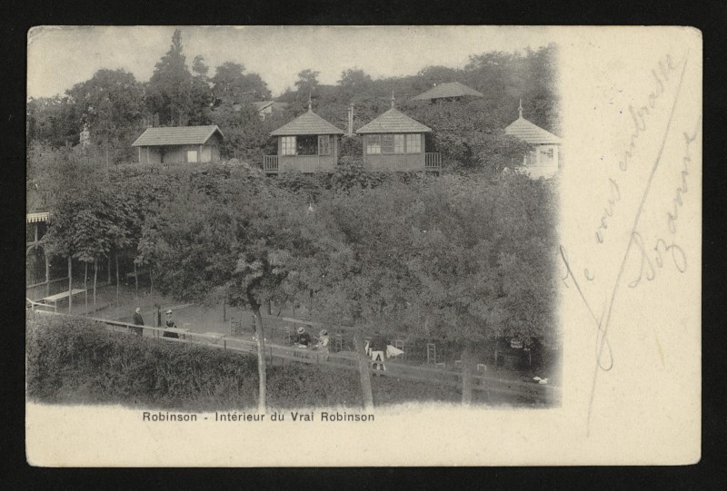 Carte postale ancienne Robinson - Intérieur du Vrai Robinson au Plessis-Robinson