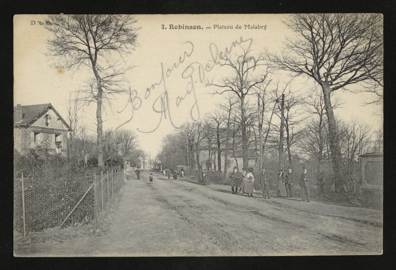 Carte postale ancienne Robinson - Plateau de Malabry au Plessis-Robinson
