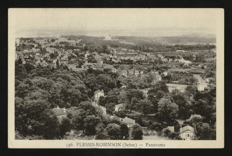 Carte postale ancienne Panorama au Plessis-Robinson