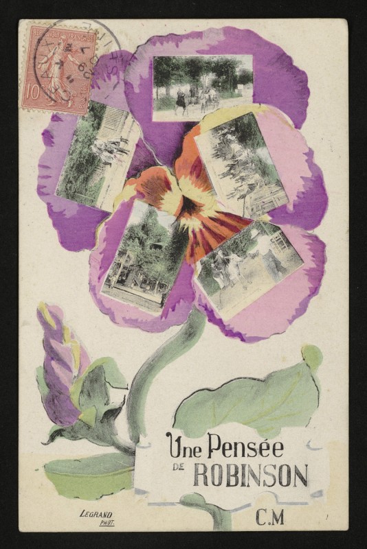 Carte postale ancienne Une Pensée de Robinson au Plessis-Robinson