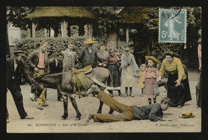 Carte postale ancienne Robinson - Ah ! c'te pelle au Plessis-Robinson