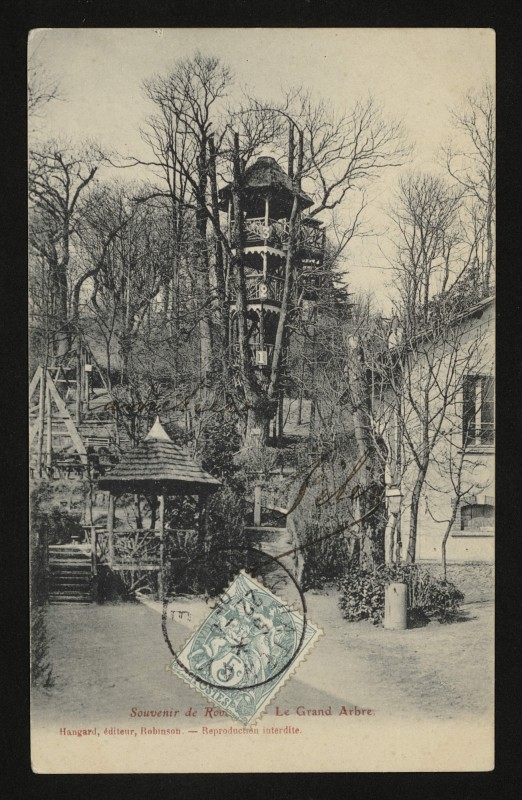 Carte postale ancienne Souvenir de Robinson - Le Grand Arbre au Plessis-Robinson