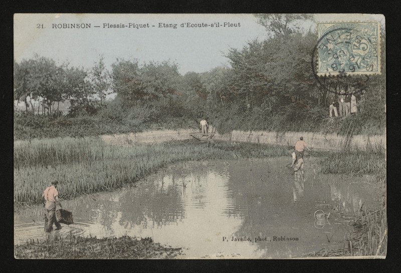 Carte postale ancienne Robinson - Plessis-Piquet - Etang d'Ecoute-s'il-Pleut au Plessis-Robinson