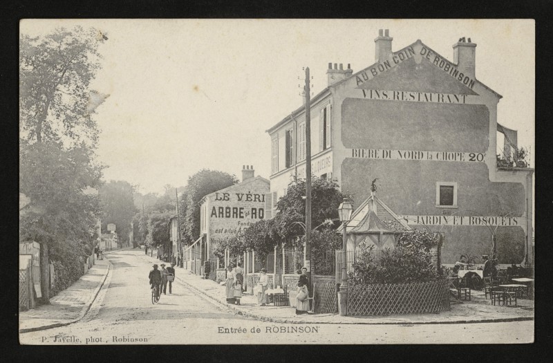 Carte postale ancienne Entrée de Robinson au Plessis-Robinson