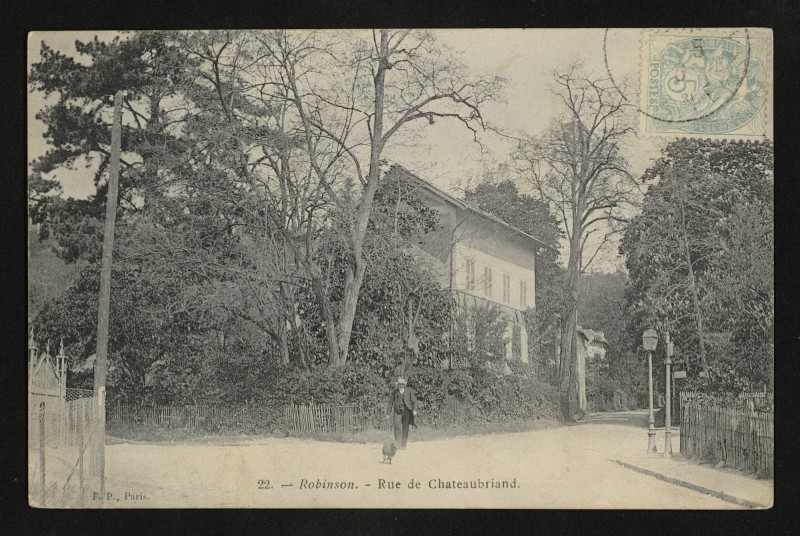 Carte postale ancienne Robinson - Rue de Chateaubriand à Châtenay-Malabry