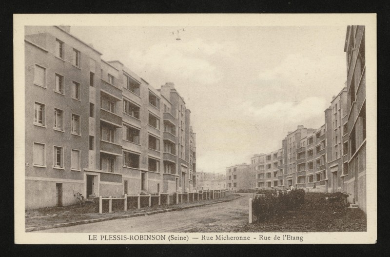 Carte postale ancienne Rue Micheronne - Rue de l'Etang au Plessis-Robinson