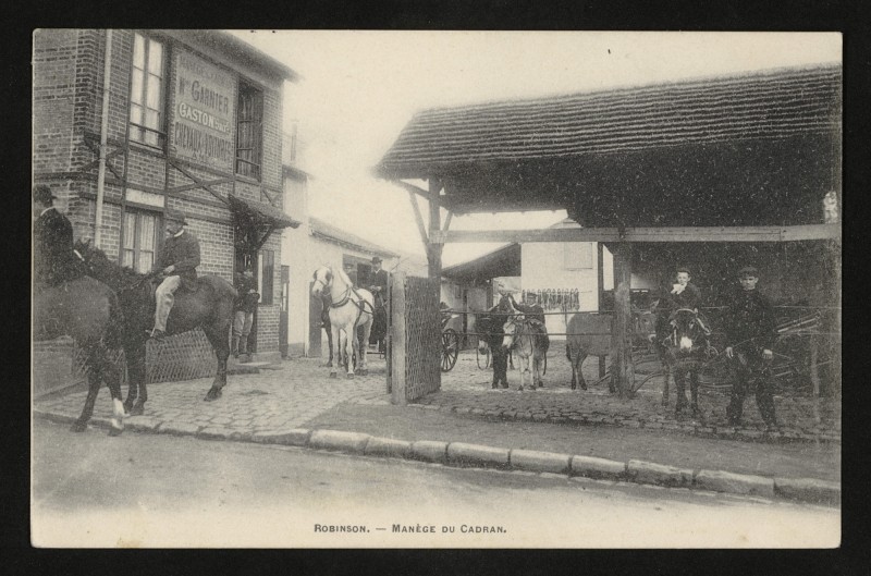 Carte postale ancienne Robinson - Manège du Cadran au Plessis-Robinson