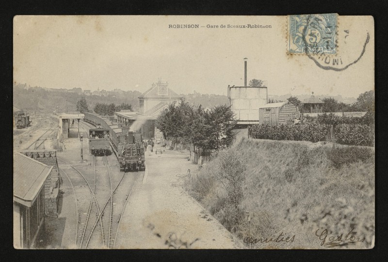 Carte postale ancienne Gare de Sceaux-Robinson à Sceaux