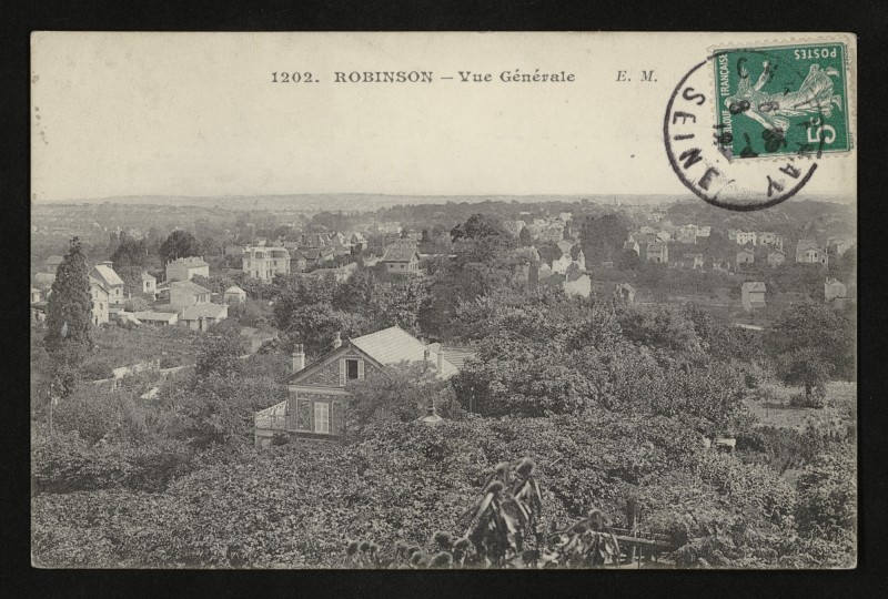 Carte postale ancienne Robinson - Vue Générale au Plessis-Robinson