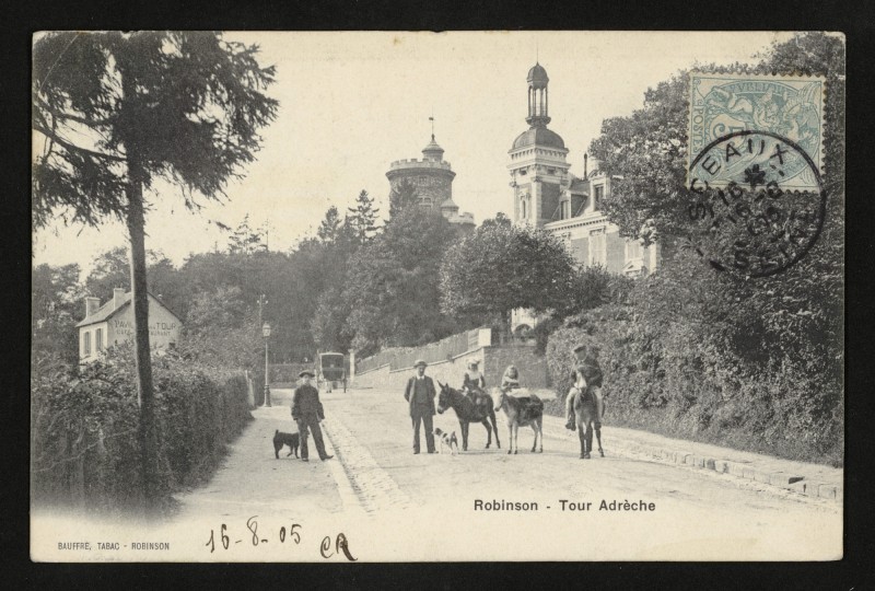 Carte postale ancienne Robinson - Tour Adrèche au Plessis-Robinson