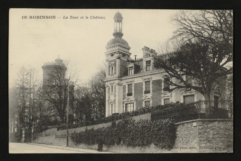 Carte postale ancienne Robinson - La Tour et le Château au Plessis-Robinson