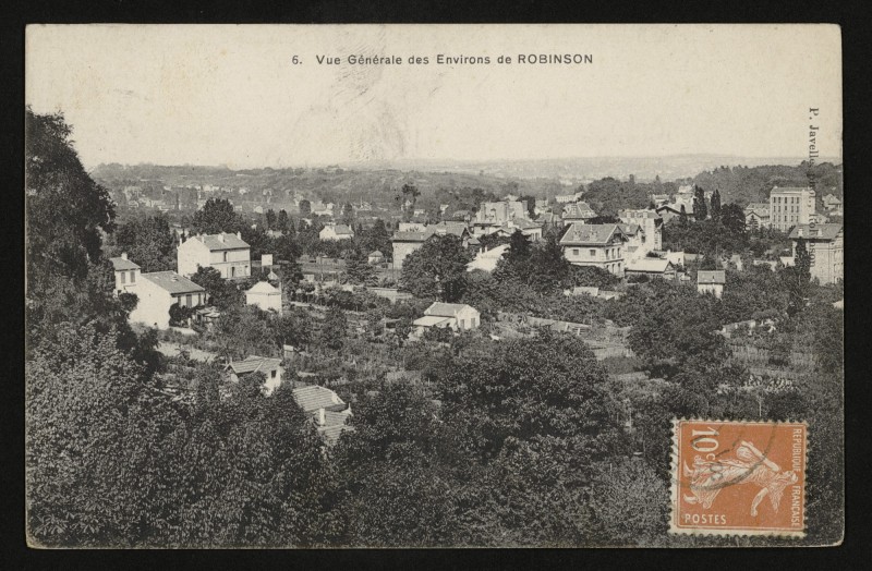 Carte postale ancienne Vue Générale des Environs de Robinson au Plessis-Robinson
