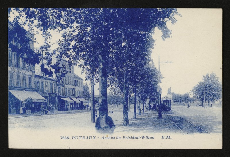 Carte postale ancienne Avenue du Président-Wilson à Puteaux
