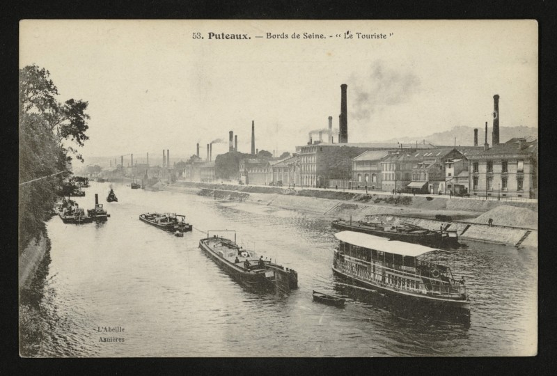 Carte postale ancienne Bords de Seine - "Le Touriste" à Puteaux