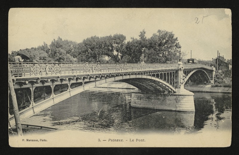Carte postale ancienne Le Pont à Puteaux