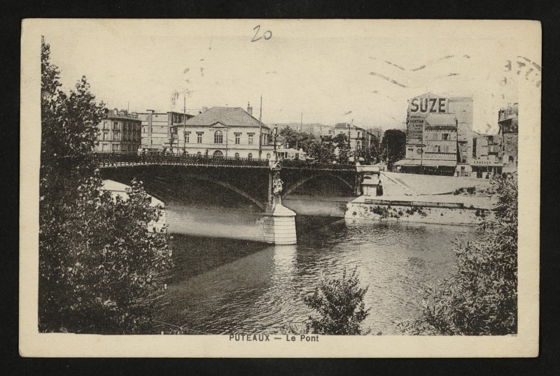 Carte postale ancienne Le Pont à Puteaux