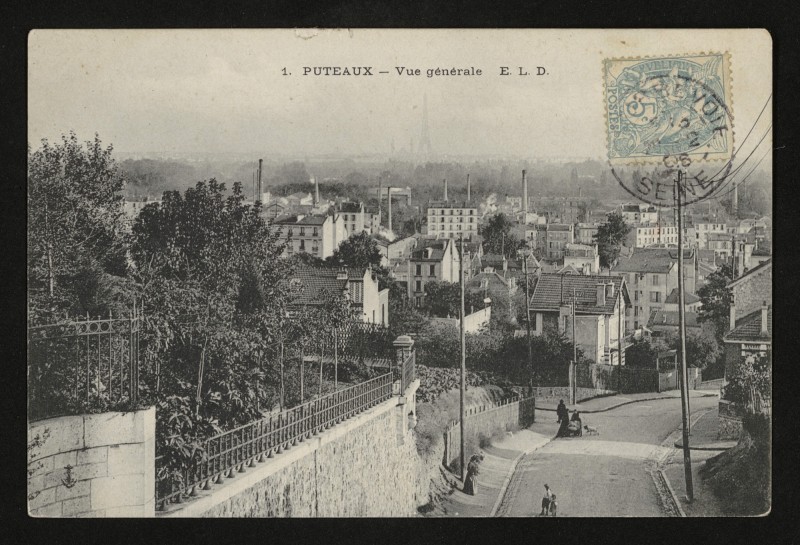 Carte postale ancienne Vue Générale à Puteaux