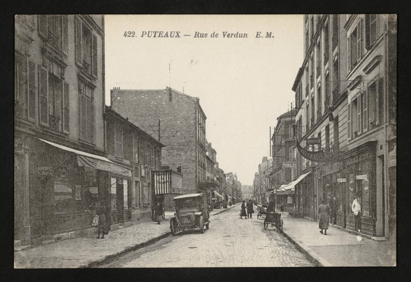 Carte postale ancienne Rue de Verdun à Suresnes