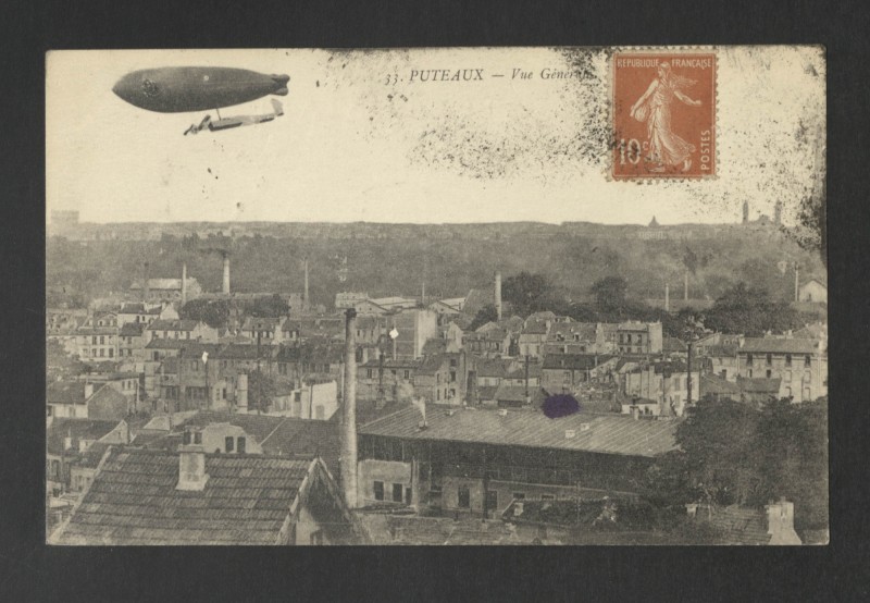 Carte postale ancienne Vue générale à Puteaux