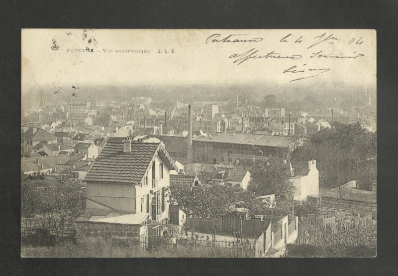 Carte postale ancienne Vue panoramique à Puteaux