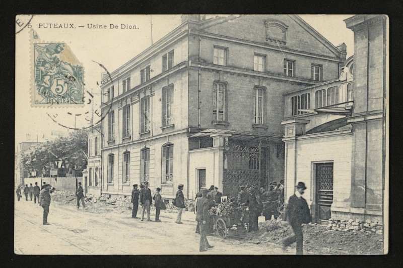Carte postale ancienne Usine De Dion à Puteaux